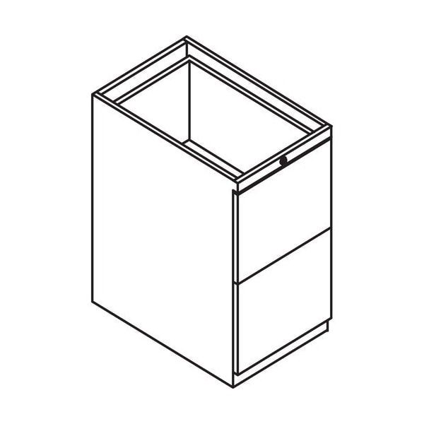 Groupe Lacasse Pedestal, Metal, F/F, 15inWx22inDx28inH, Hard Rock Maple LAS4LPM1522FFLE - main